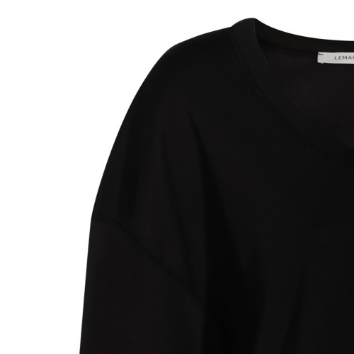 BLACK COTTON T-SHIRT