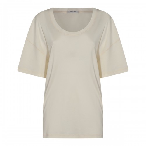 BEIGE COTTON T-SHIRT