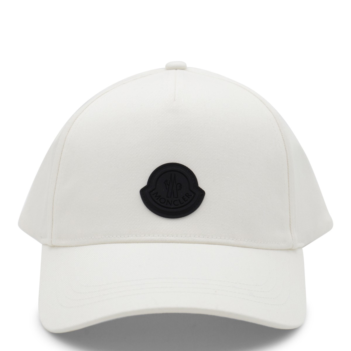 WHITE AND BLACK COTTON BASEBALL CAP