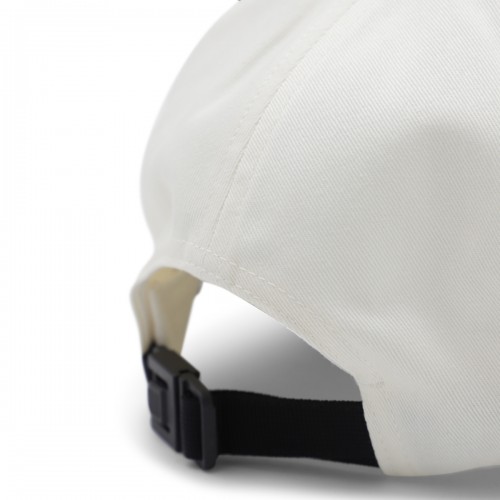 WHITE AND BLACK COTTON BASEBALL CAP