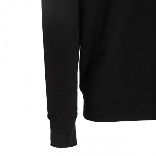 BLACK COTTON SWEATSHIRT