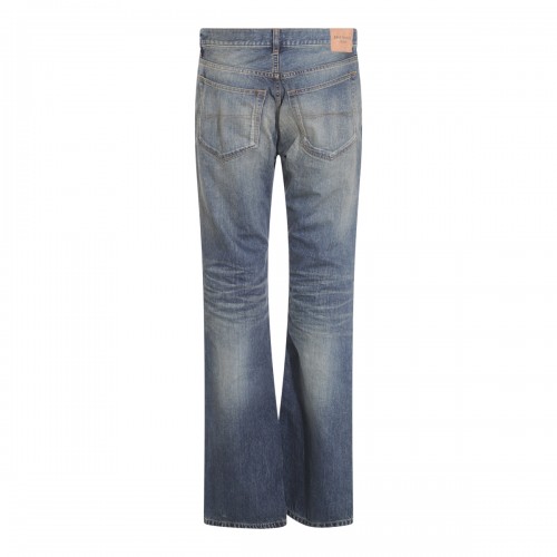 BLUE GREY COTTON DENIM JEANS 2