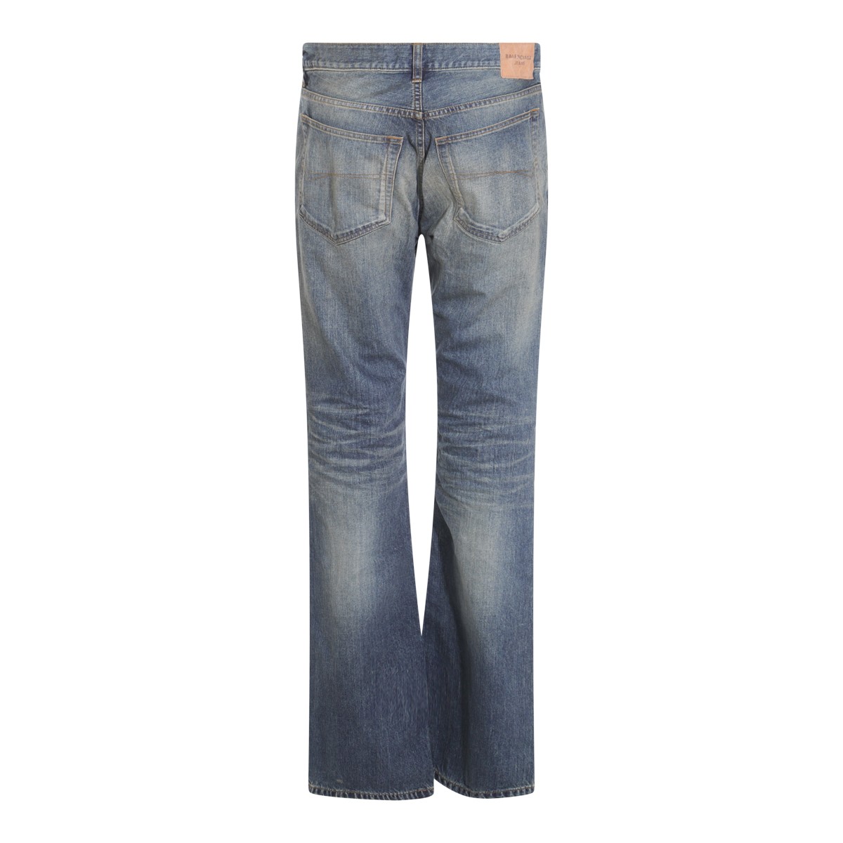 デニム・ジーパン BALENCIAGA BLUE GREY COTTON DENIM JEANS 814086TRW623020 BLUE GREY COTTON DENIM JEANS