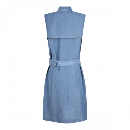 BLUE VISCOSE DRESS