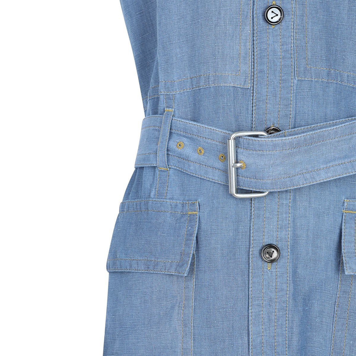 BLUE VISCOSE DRESS BLUE VISCOSE DRESS