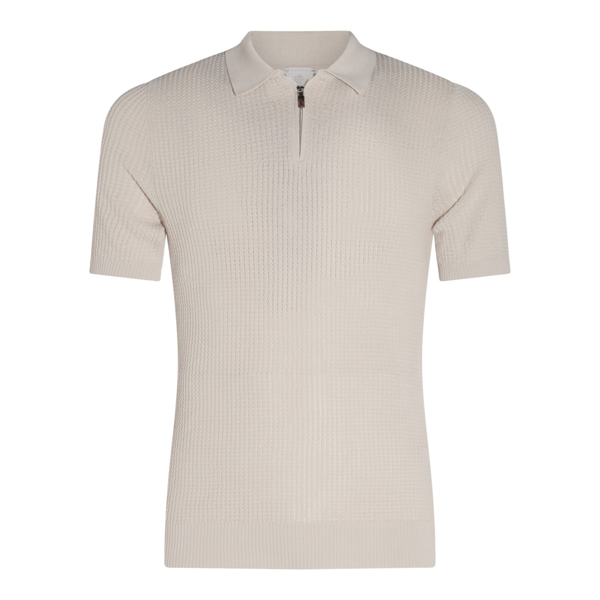 SAND COTTON POLO SHIRT