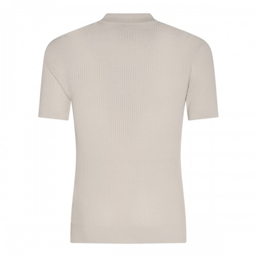 SAND COTTON POLO SHIRT