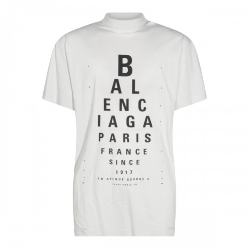 WHITE COTTON T-SHIRT