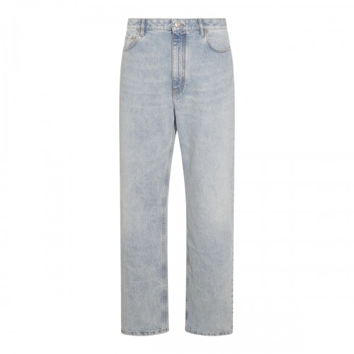 LIGHT BLUE COTTON DENIM JEANS