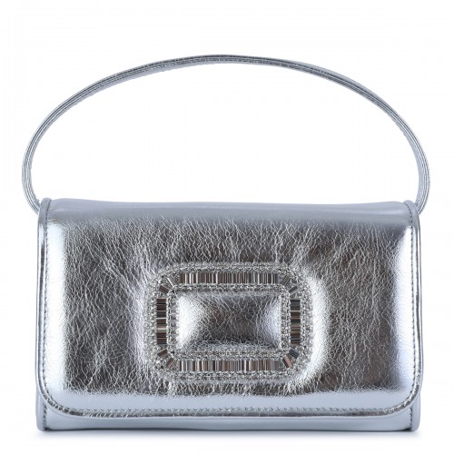 SILVER LEATHER PILGRIM MICRO BAG