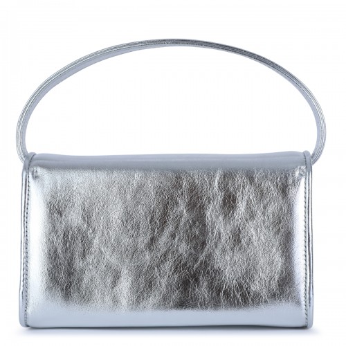 SILVER LEATHER PILGRIM MICRO BAG