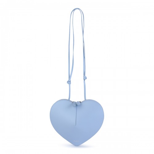 LIGHT BLUE LEATHER COEUR SHOULDER BAG