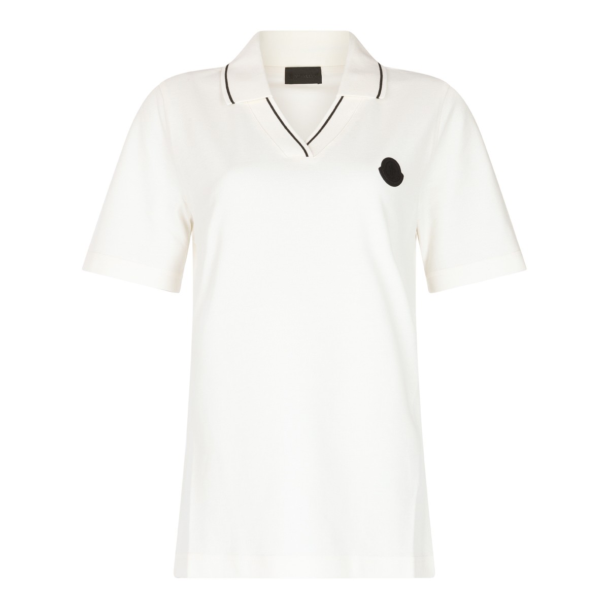 WHITE COTTON POLO SHIRT