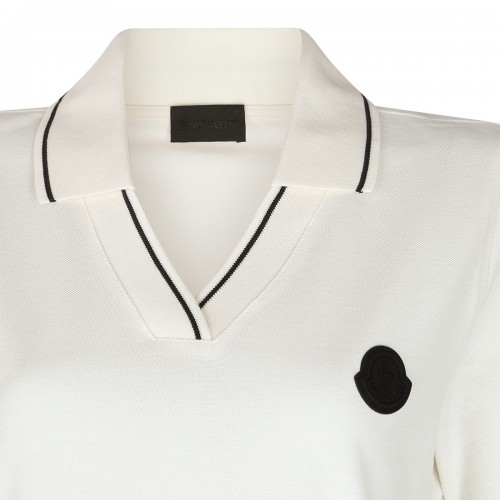 WHITE COTTON POLO SHIRT