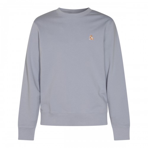 LIGHT BLUE COTTON SWEATSHIRT