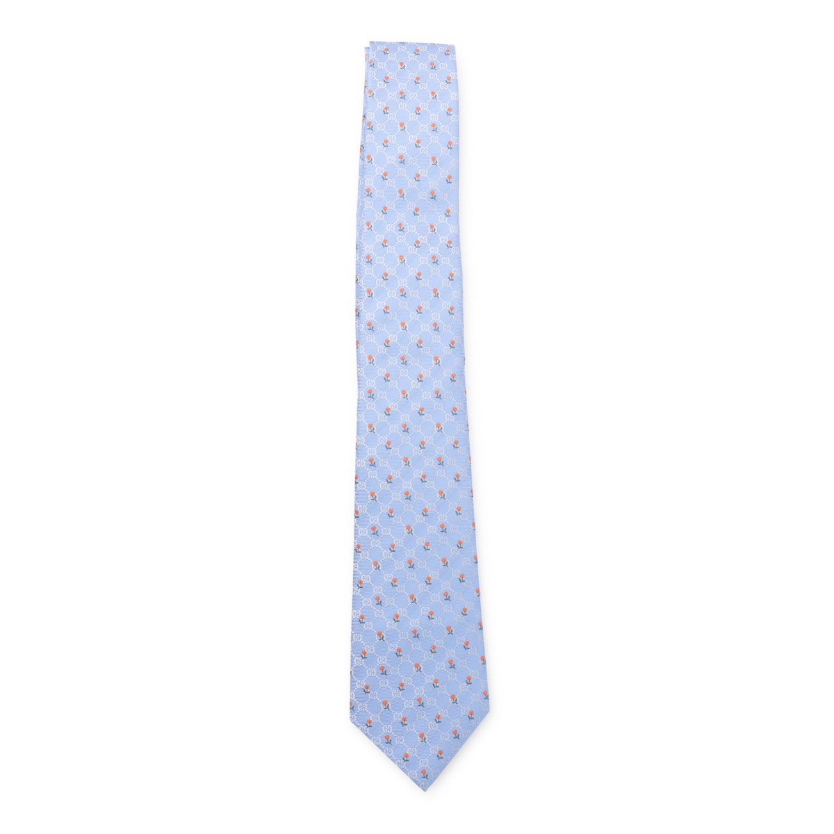 LIGHT BLUE SILK TIE