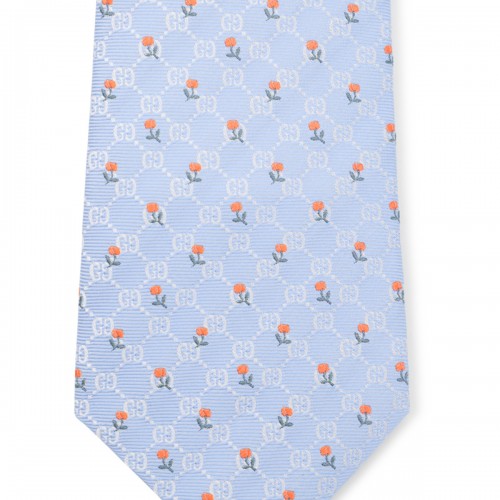 LIGHT BLUE SILK TIE