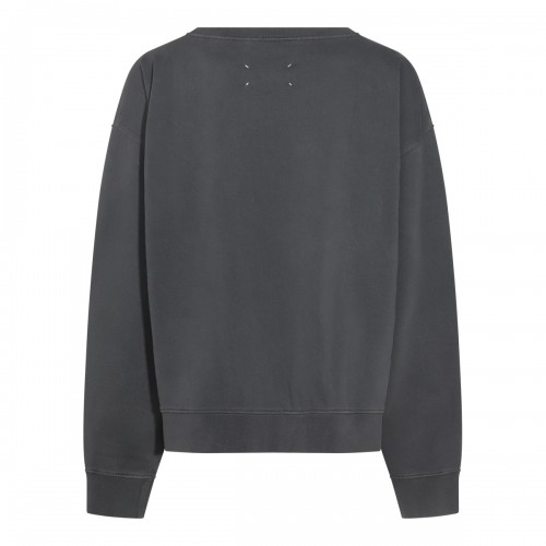 DARK GREY COTTON SWEATSHIRT