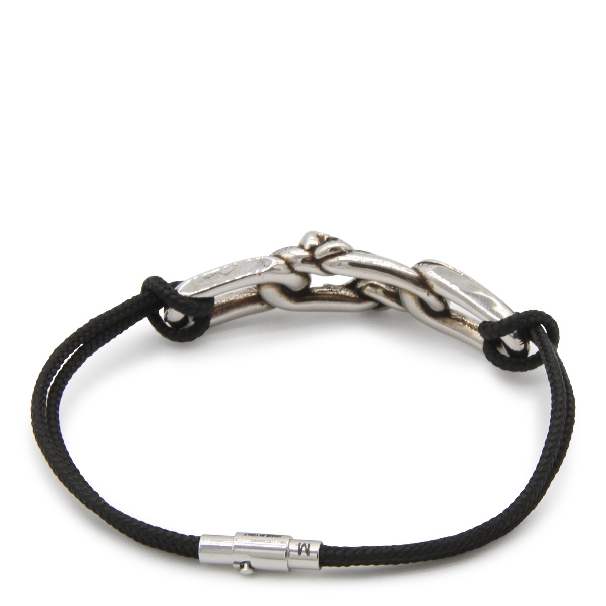 SILVER AND BLACK BRACELETS SILVER AND BLACK BRACELETS