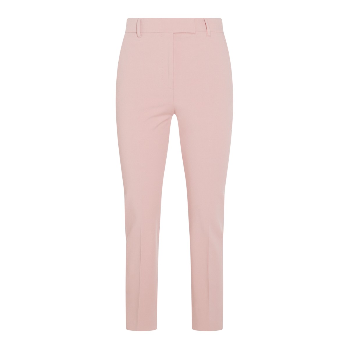 PINK COTTON BLEND PANTS