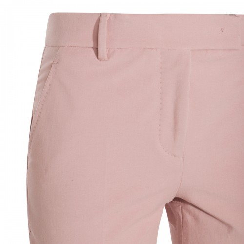 PINK COTTON BLEND PANTS