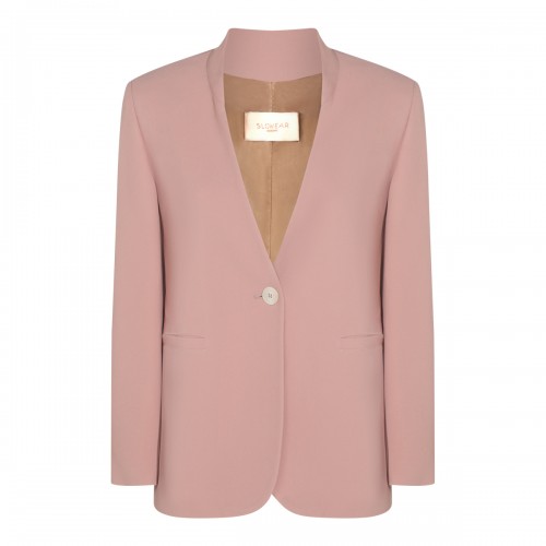 PINK VISCOSE CASUAL JACKET