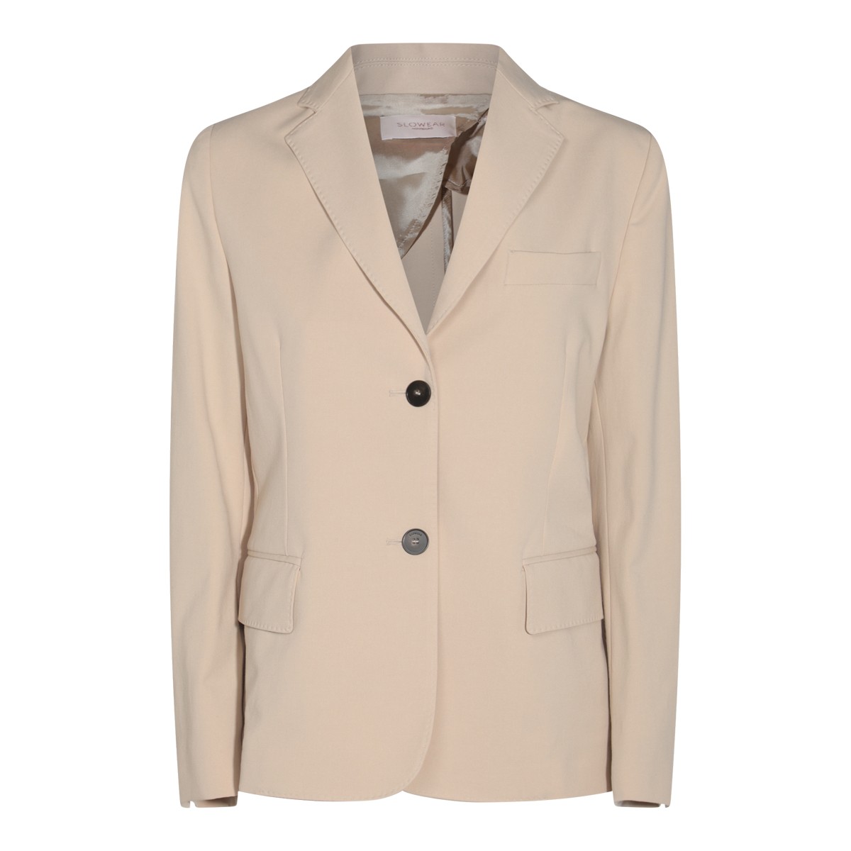 BEIGE COTTON CASUAL JACKET