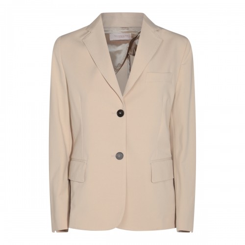 BEIGE COTTON CASUAL JACKET