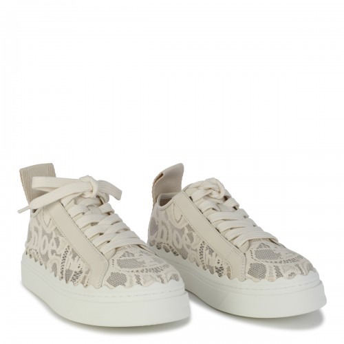 BEIGE LEATHER SNEAKERS