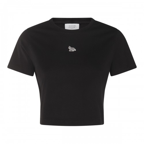 BLACK COTTON T-SHIRT