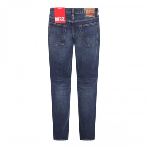 DARK BLUE COTTON JEANS