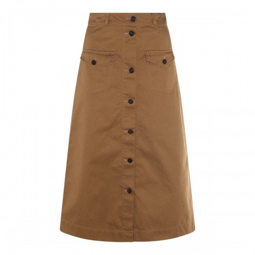 BROWN COTTON SKIRT