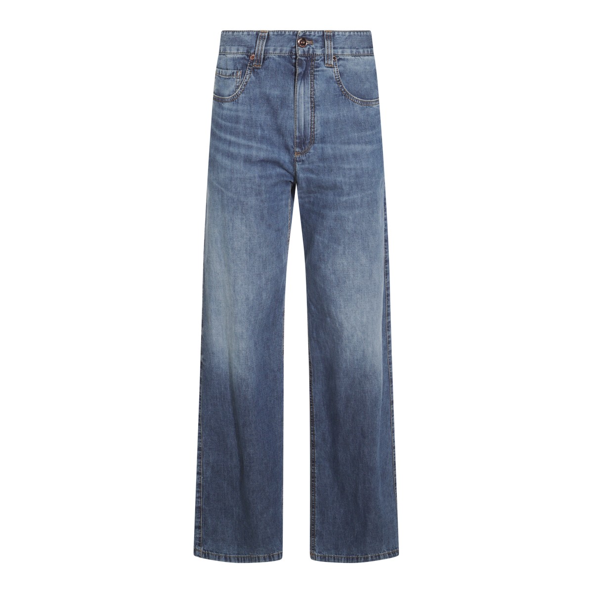 BLUE COTTON DENIM JEANS