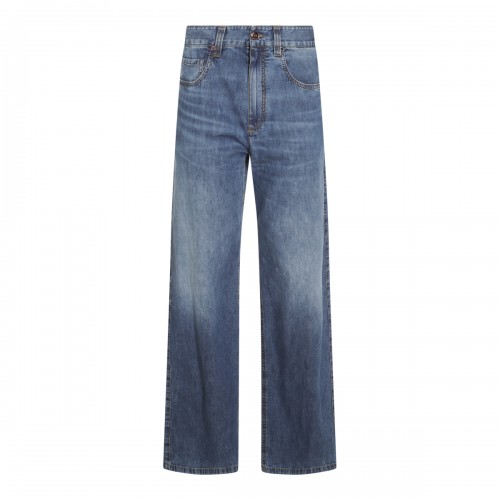 BLUE COTTON DENIM JEANS