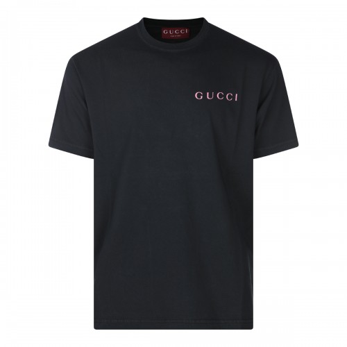 BLACK COTTON T-SHIRT