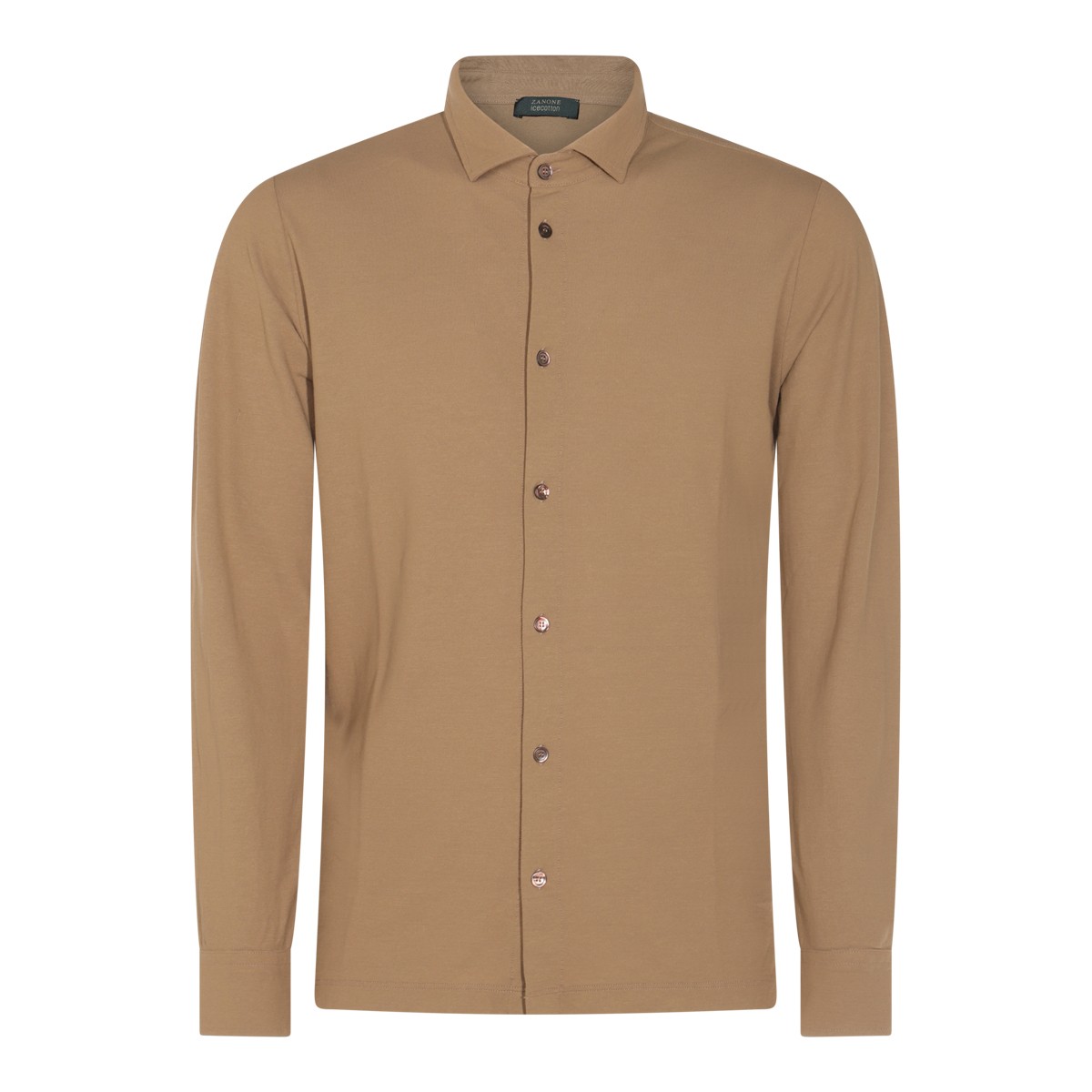 BEIGE COTTON SHIRT