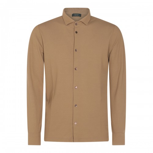 BEIGE COTTON SHIRT