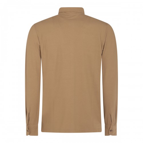 BEIGE COTTON SHIRT