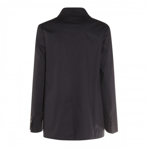 ジャケット MONTEDORO BLACK LINEN CASUAL JACKET BLACK LINEN CASUAL JACKET