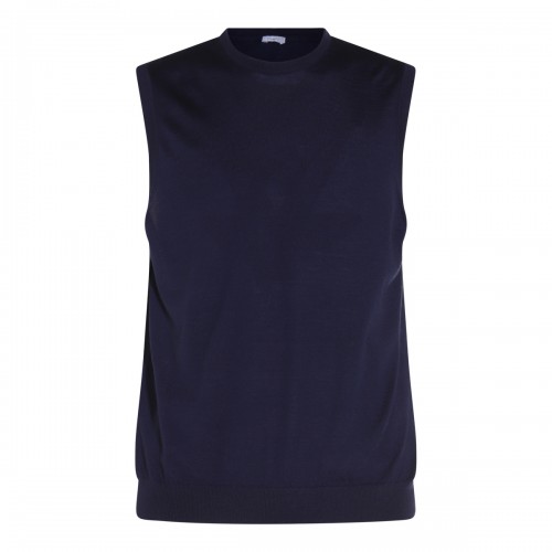 DARK BLUE CASHMERE KNITWEAR