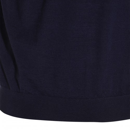 DARK BLUE CASHMERE KNITWEAR