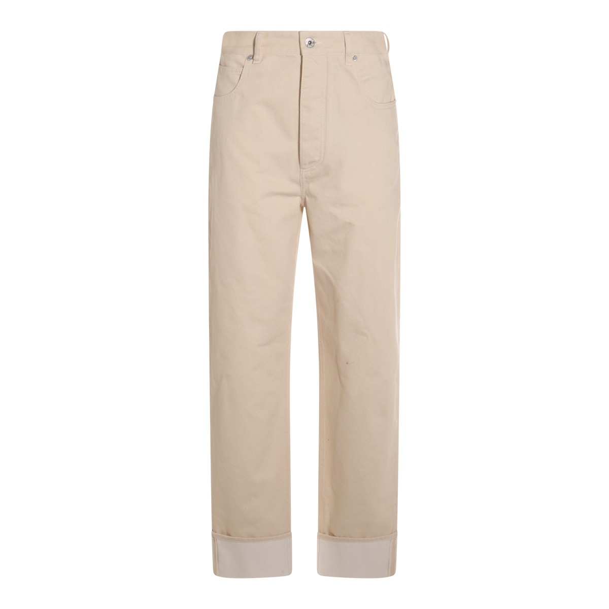 BEIGE COTTON JEANS