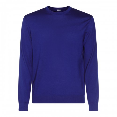 BLUE WOOL KNITWEAR