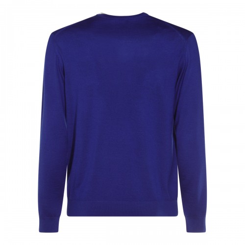 BLUE WOOL KNITWEAR