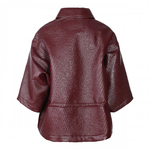 RED WOOL CASUAL JACKET 2