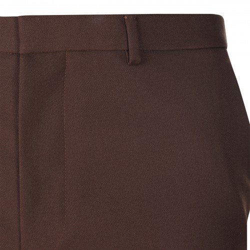 BROWN WOOL PANTS