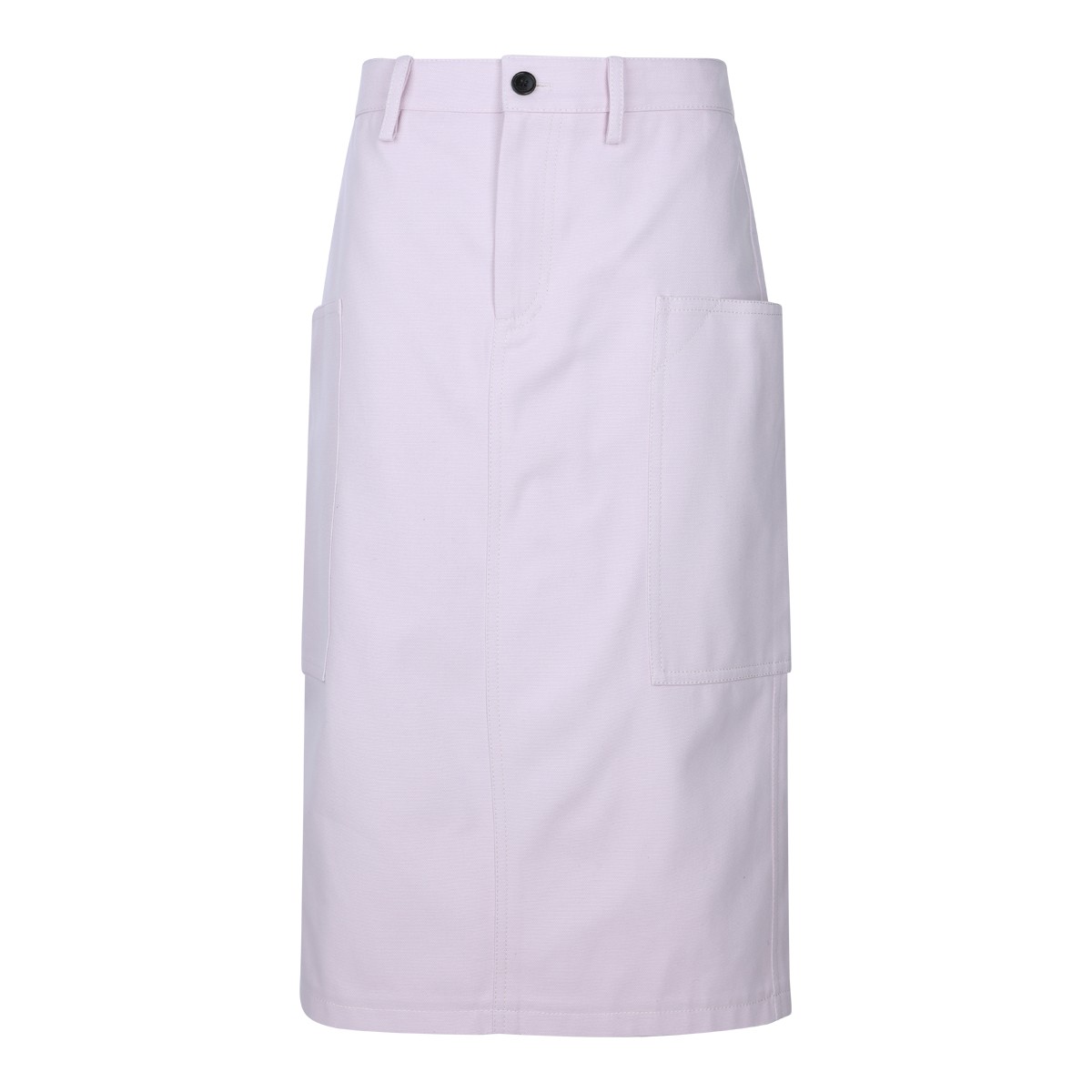 PINK COTTON MIDI SKIRT