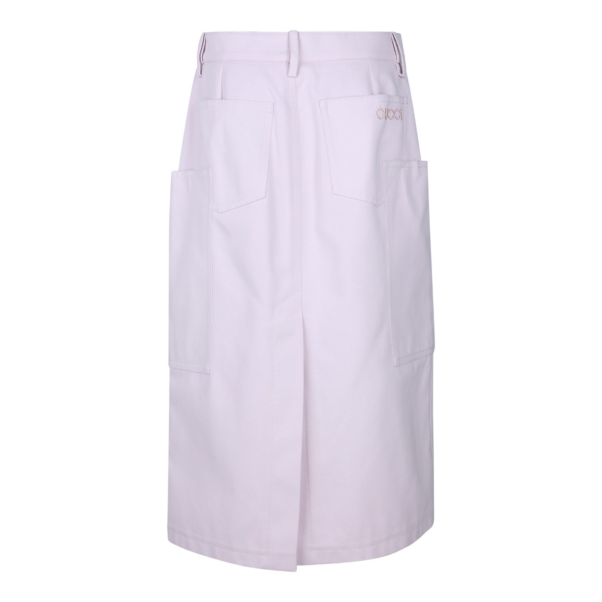 PINK COTTON MIDI SKIRT