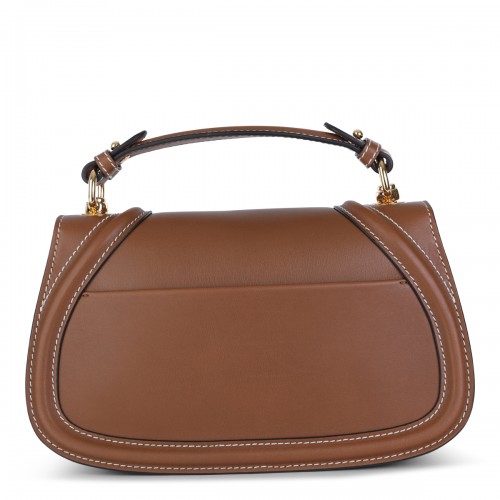 BROWN LEATHER BLONDIE SHOULDER BAG