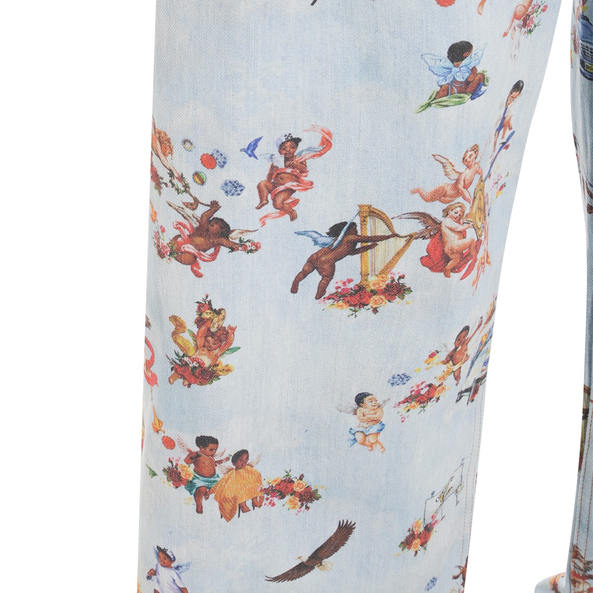 LIGHT BLUE DENIM JEANS